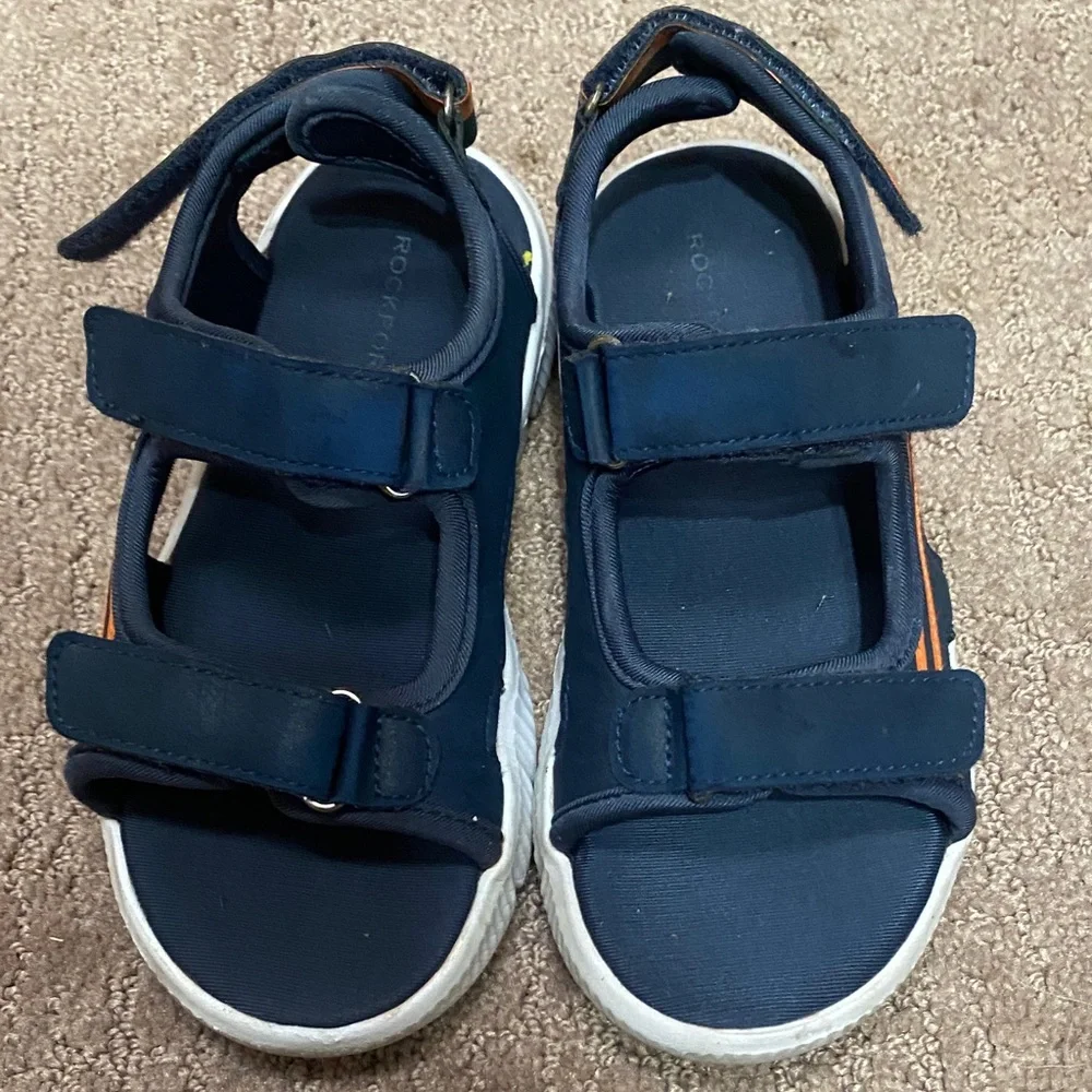 Rockport Kids' Blue and Orange Size 13 Sandals Summer Unisex Fall Casual